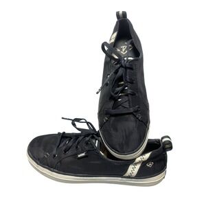 Sperry Crest Vibe Bionic Navy Nautical Shoes Canvas Sneakers Womens 8.5